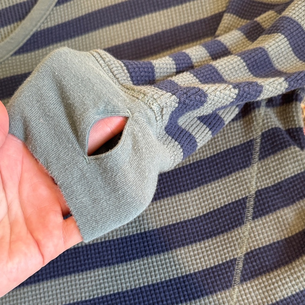 Aerie Striped Waffle Knit Top - Picture 6 of 12
